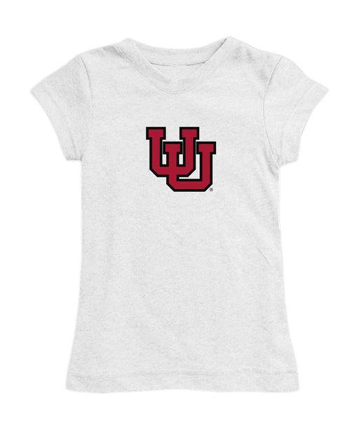 University of Utah Utes Girl´s Fitted Cotton T-shirt White
