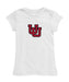 University of Utah Utes Girl´s Fitted Cotton T-shirt White