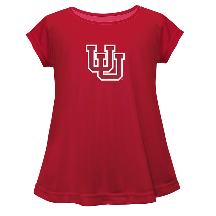 University of Utah Utes Short Sleeve Youth Cotton Top Red
