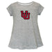 University of Utah Utes Short Sleeve Youth Cotton Top Grey