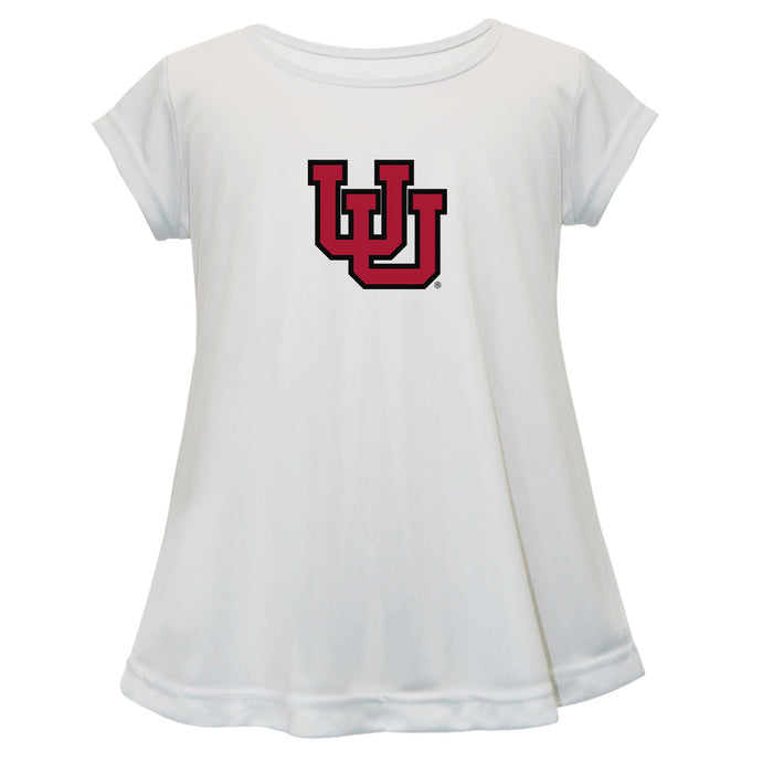 University of Utah Utes Short Sleeve Youth Cotton Top White
