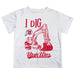 University of Utah Utes Vive La Fete Excavator Boys Game Day White Short Sleeve Tee