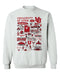 University of Utah Utes Hand Sketched Vive La Fete Impressions White Cotton Crewneck Sweatshirt for Women