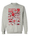 University of Utah Utes Hand Sketched Vive La Fete Impressions Grey Cotton Crewneck Sweatshirt for Women