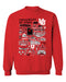 University of Utah Utes Vive La Fete Impressions Red Cotton Crewneck Sweatshirt for Women
