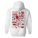 University of Utah Utes Hand Sketched Artwork Cotton Fleece Women Hoodie - Vive La Fête - Online Apparel Store