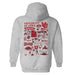 University of Utah Utes Hand Sketched Artwork Cotton Fleece Women Hoodie - Vive La Fête - Online Apparel Store