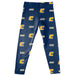 Tennessee Chattanooga Mocs Vive La Fete Girl Game Day All Over Two Logos Elastic Waist Classic Play Blue Leggings Tights