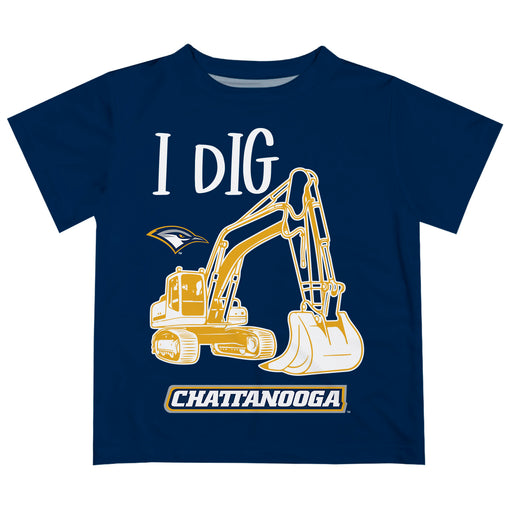 Tennessee Chattanooga Mocs Vive La Fete Excavator Boys Game Day Blue Short Sleeve Tee