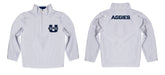 Utah State Aggies Vive La Fete Logo and Mascot Name Womens White Quarter Zip Pullover - Vive La Fête - Online Apparel Store