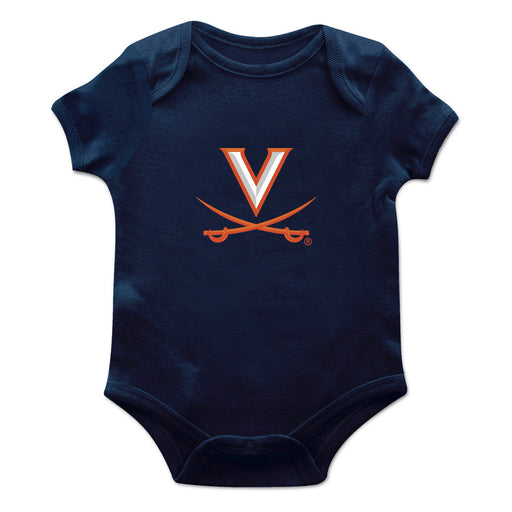 Virginia Cavaliers UVA Cotton Short Sleeve Bodysuit Navy