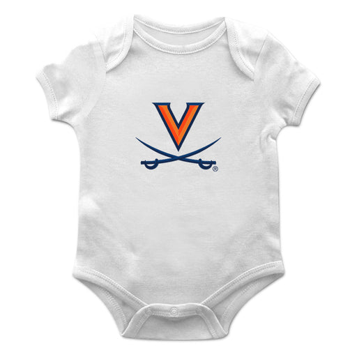 Virginia Cavaliers UVA Cotton Short Sleeve Bodysuit White