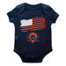 Virginia Cavaliers UVA Vive La Fete Infant Game Day Navy Short Sleeve Bodysuit