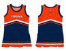 Virginia Cavaliers UVA Vive La Fete Game Day Orange and Navy Sleeveless Chearleader Dress - Vive La Fête - Online Apparel Store
