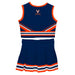 Virginia Cavaliers UVA Vive La Fete Game Day Navy Sleeveless Chearleader Set - Vive La Fête - Online Apparel Store