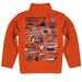 Virginia Cavaliers UVA Hand Sketched Vive La Fete Impressions Artwork  Orange Boys Quarter Zip Pullover V1 - Vive La Fête - Online Apparel Store