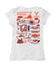 Virginia Cavaliers UVA Hand Sketched Vive La Fete Impressions Artwork White Girls Cotton Short Sleeve Tee - Vive La Fête - Online Apparel Store