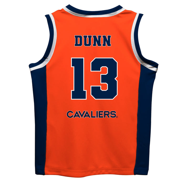 Virginia Cavaliers UVA Vive La Fete Ryan Dunn Game Day Orange Boys Basketball Jersey - Vive La Fête - Online Apparel Store