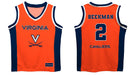 Virginia Cavaliers UVA Vive La Fete Reece Beekman Game Day Orange Boys Basketball Jersey - Vive La Fête - Online Apparel Store