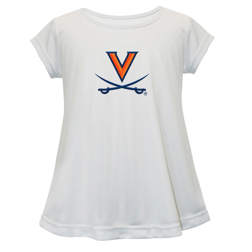 Virginia Cavaliers UVA Short Sleeve Youth Cotton Top White