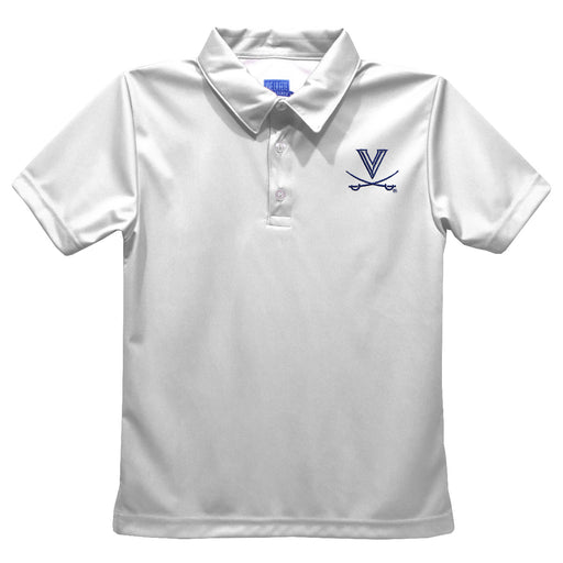 Virginia Cavaliers UVA Embroidered White Short Sleeve Polo Box Shirt