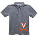 Virginia Cavaliers UVA Stripes Short Sleeve Polo Box Shirt Navy