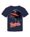 Virginia Cavaliers UVA Original Dripping Baseball Helmet Navy T-Shirt Cotton by Vive La Fete