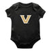 Vanderbilt Commodores Cotton Short Sleeve Bodysuit Black