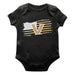 Vanderbilt University Commodores Vive La Fete Infant Game Day Black Short Sleeve Bodysuit