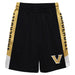 Vanderbilt Commodores Vive La Fete Game Day Black Stripes Boys Solid Gold Athletic Mesh Short