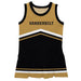 Vanderbilt University Commodores Vive La Fete Game Day Gold and Black Sleeveless Chearleader Dress