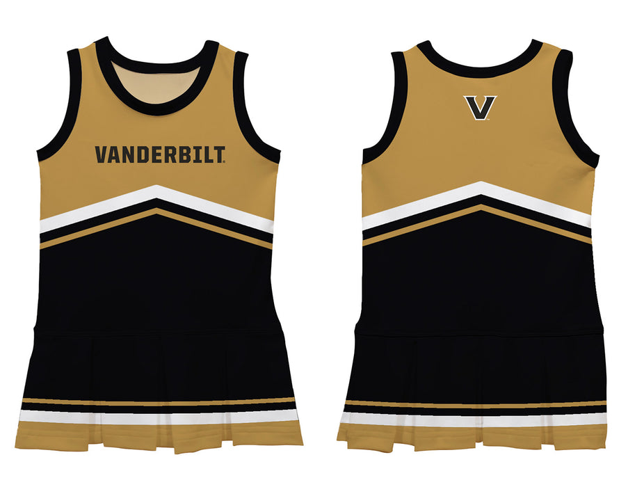 Vanderbilt University Commodores Vive La Fete Game Day Gold and Black Sleeveless Chearleader Dress - Vive La Fête - Online Apparel Store