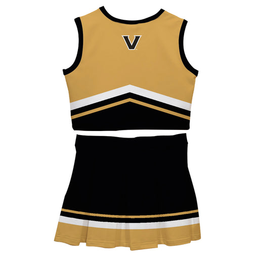 Vanderbilt University Commodores Vive La Fete Game Day Gold and Black Sleeveless Chearleader Set - Vive La Fête - Online Apparel Store