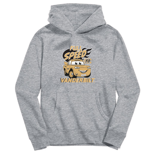 Vanderbilt University Commodores Full Speed Heather Grey Cotton Youth Hoodie