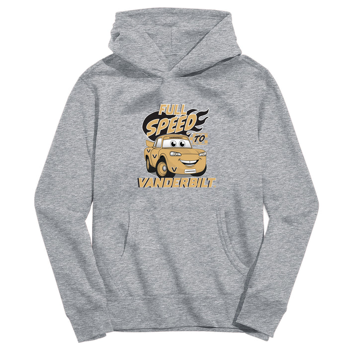 Vanderbilt University Commodores Full Speed Heather Grey Cotton Youth Hoodie
