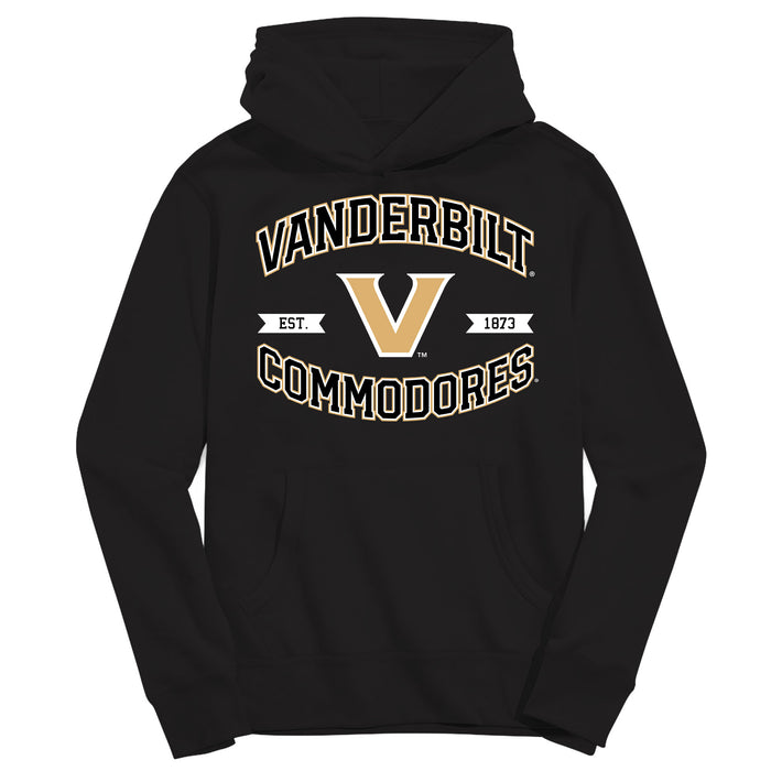 Vanderbilt University Commodores Vive La Fete Black Cotton Youth Hoodie
