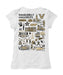 Vanderbilt University Commodores Hand Sketched Vive La Fete Impressions Artwork White Girls Cotton Short Sleeve Tee - Vive La Fête - Online Apparel Store