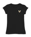 Vanderbilt University Commodores Hand Sketched Vive La Fete Impressions Artwork Black Girls Cotton Short Sleeve Tee