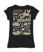 Vanderbilt University Commodores Hand Sketched Vive La Fete Impressions Artwork Black Girls Cotton Short Sleeve Tee - Vive La Fête - Online Apparel Store