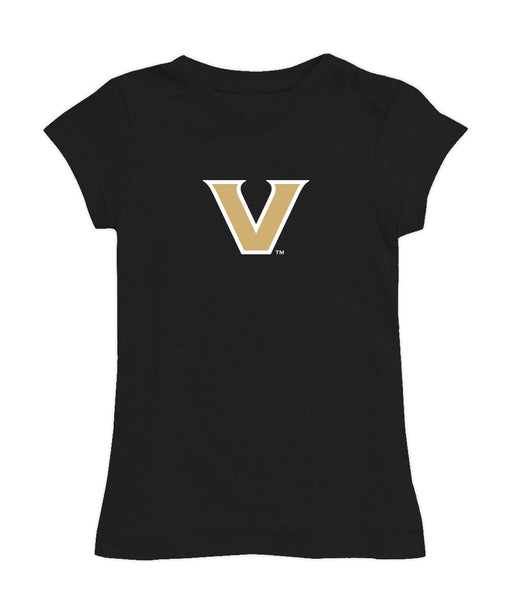 Vanderbilt Commodores Girl´s Fitted Cotton T-shirt Black