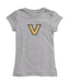 Vanderbilt Commodores Girl´s Fitted Cotton T-shirt Grey