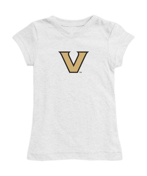 Vanderbilt Commodores Girl´s Fitted Cotton T-shirt White