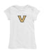 Vanderbilt Commodores Girl´s Fitted Cotton T-shirt White