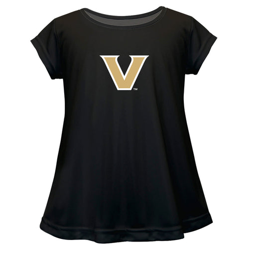 Vanderbilt Commodores Short Sleeve Youth Cotton Top Black