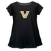 Vanderbilt Commodores Short Sleeve Youth Cotton Top Black