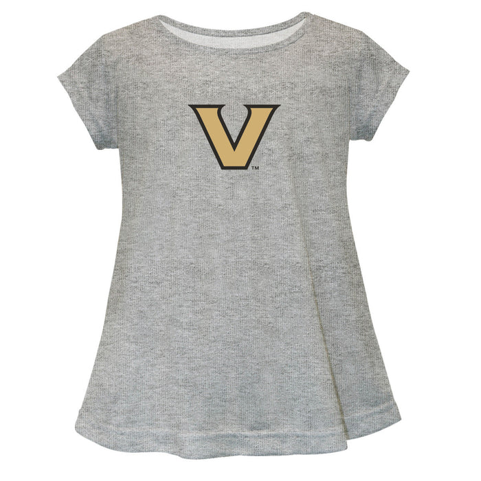Vanderbilt Commodores Short Sleeve Youth Cotton Top Grey