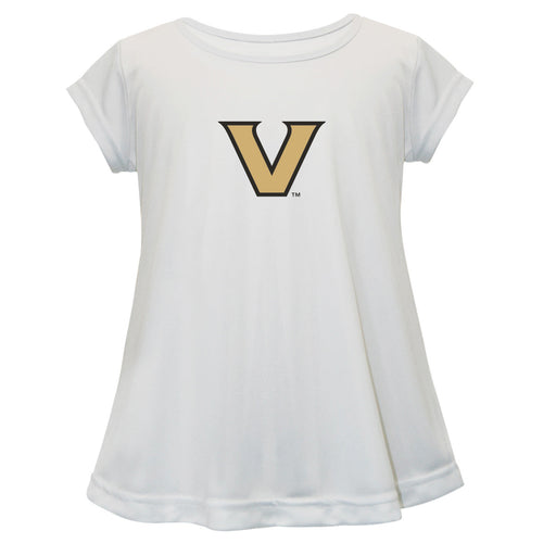 Vanderbilt Commodores Short Sleeve Youth Cotton Top White