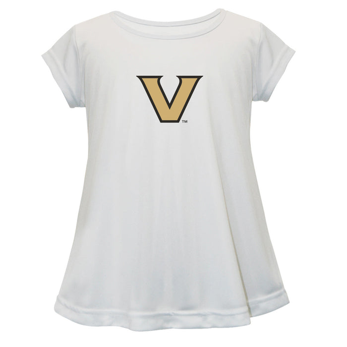 Vanderbilt Commodores Short Sleeve Youth Cotton Top White