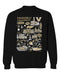 Vanderbilt University Commodores Vive La Fete Impressions Black Cotton Crewneck Sweatshirt for Women