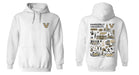 Vanderbilt University Commodores Hand Sketched Vive La Fete Impressions Black Hoodies for Women - Vive La Fête - Online Apparel Store